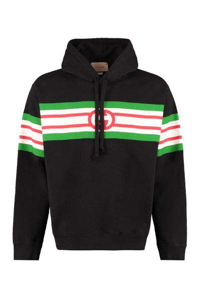 Gucci Interlocking G Print Hooded Sweatshirt