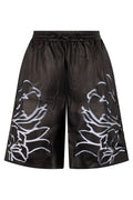 Valentino Floral Patterned Drawstring Shorts