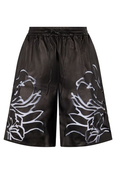 Valentino Floral Patterned Drawstring Shorts
