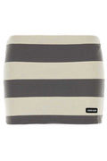 Miu Miu Striped Knitted Mini Skirt