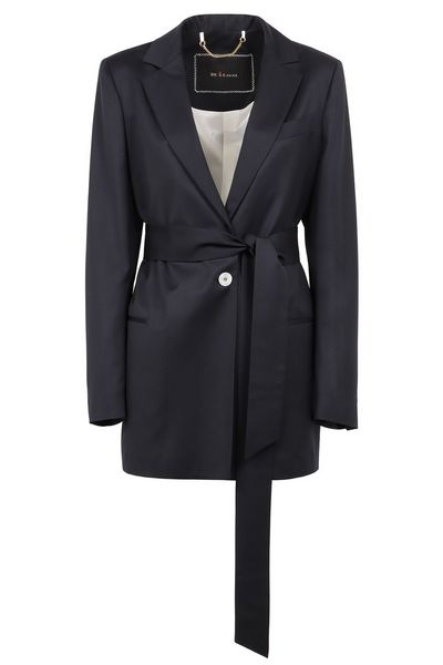 Kiton Single-Breasted Belted Blazer