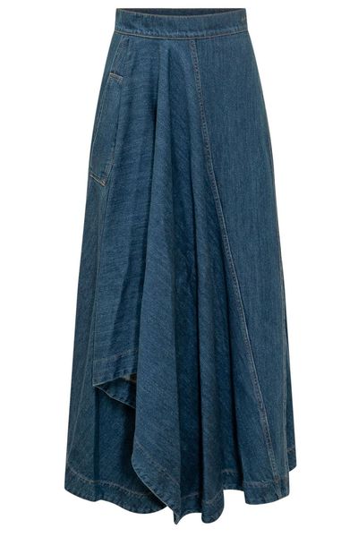 Givenchy Denim Asymmetric Skirt