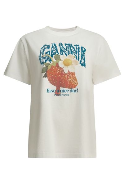 Ganni Strawberry Graphic T-Shirt