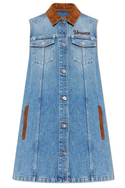 Versace Denim A-Line Dress