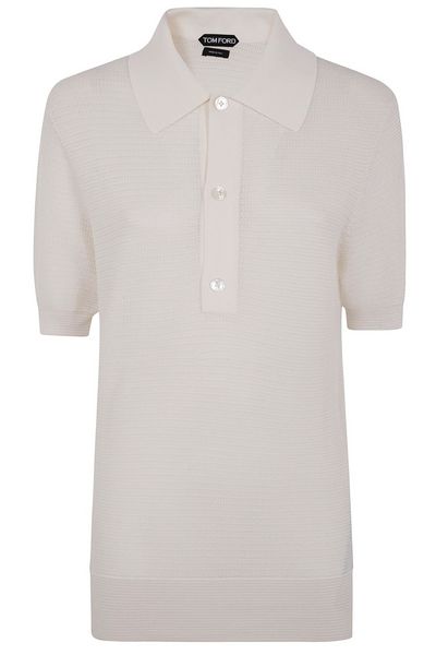 Tom Ford Short Sleeved Knitted Polo Shirt