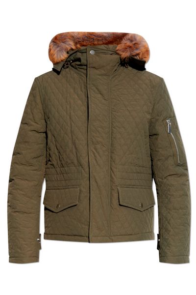 Burberry Bomber Long Sleeved Quilted Hooded Jacket