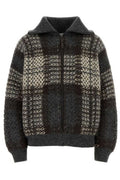 Brunello Cucinelli Dazzling Tartan Double Knit Outerwear Jacket