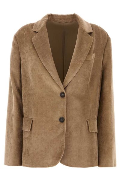 Brunello Cucinelli Single-Breasted Long-Sleeved Jacket