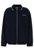 Miu Miu Logo-Embroidered Zipped Jacket