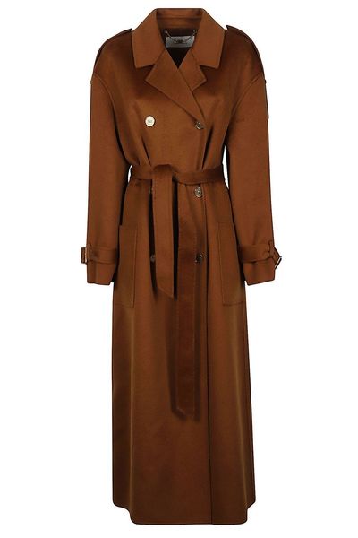 Elisabetta Franchi Double-Breasted Belted Coat