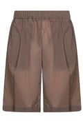 Herno Pleated Elastic-Waist Shorts