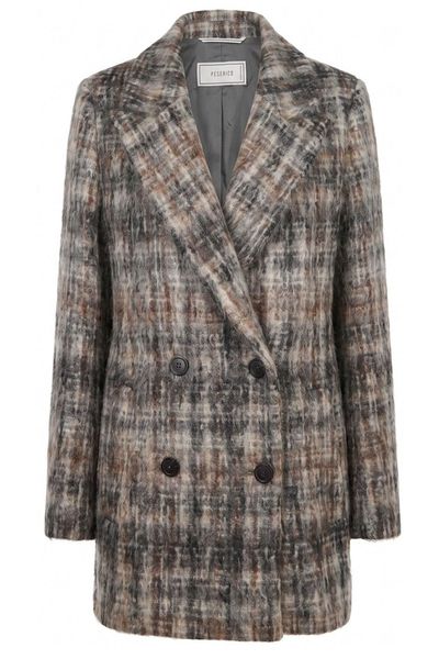 Peserico Double-Breasted Checked Blazer