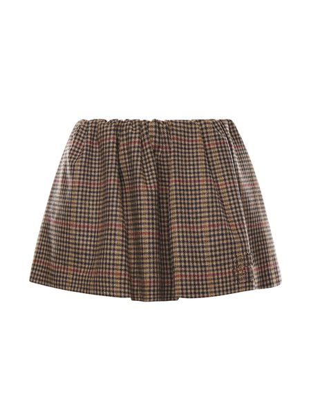 Miu Miu Checked Mini Skirt