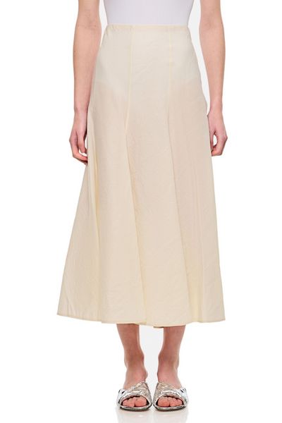 Khaite Lenno Flared Hem Midi Skirt