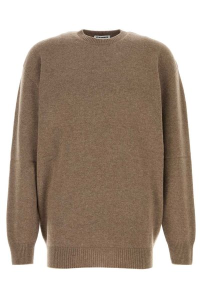 Jil Sander Oversized Crew Neck Knitted Sweater