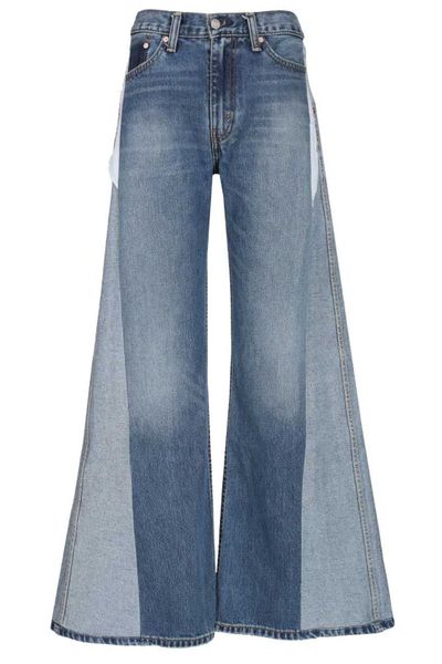 E.L.V. Denim Maya Paneled Wide-Leg Jeans