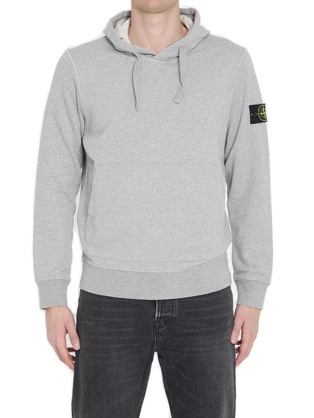 Stone Island Compass-Badge Drawstring Hoodie