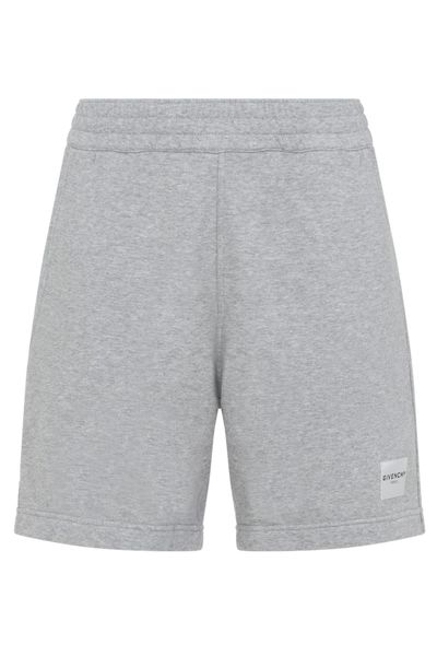 Givenchy Paris Logo Patch Elastic Waist Shorts
