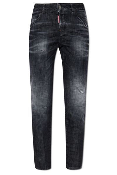 Dsquared2 Logo Patch Slim-Fit Jeans
