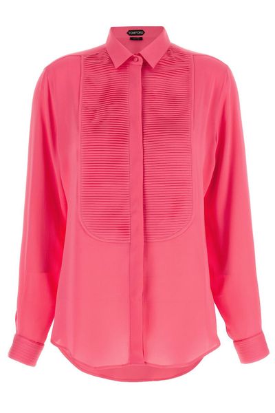 Tom Ford Pleated Tuxedo Shirt
