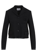 Miu Miu Striped Single-Breasted Jacket