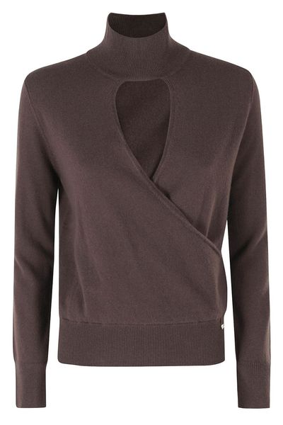 Herno Cutout Wrap Knitted Sweater