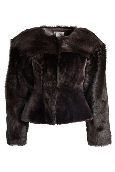 Magda Butrym Fitted Faux Fur Jacket