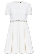 Versace Short-Sleeved Belted Dress