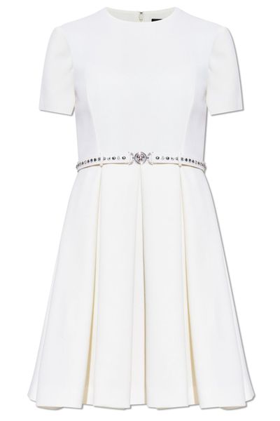 Versace Short-Sleeved Belted Dress