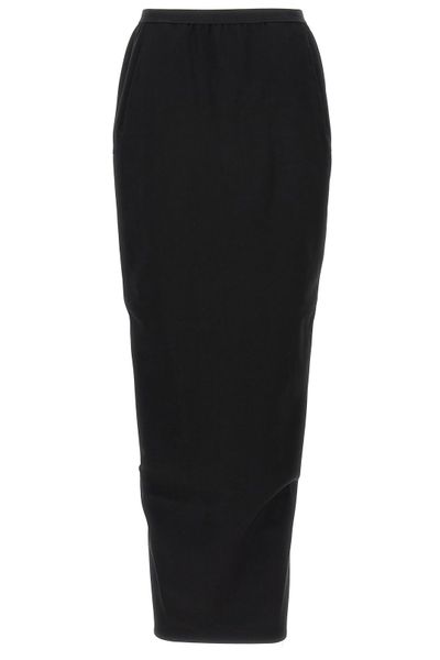 Rick Owens Back Slit Long Skirt