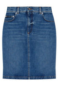 Dolce & Gabbana Straight Hem Mini Denim Skirt