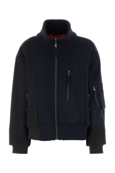 Maison Margiela Spliced Two-Tone Bomber Jacket