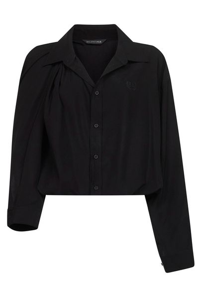 Balenciaga One-Shoulder Long-Sleeved Shirt