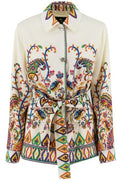 Etro Paisley Printed Belted Jacket