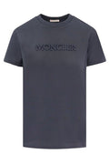 Moncler Logo Embroidered Crewneck T-Shirt