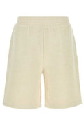 AMI Paris Curly Logo Detailed Bermuda Shorts