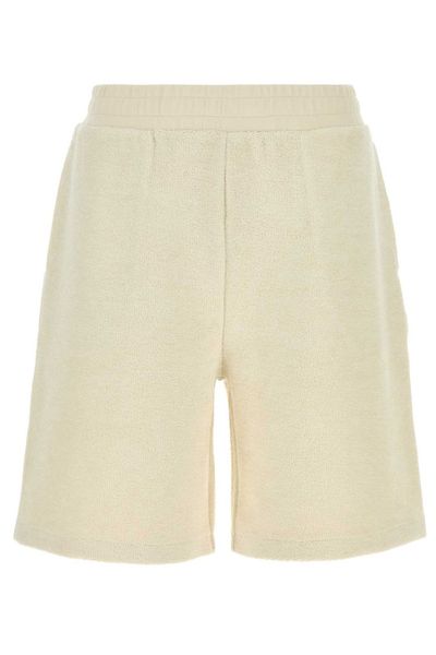 AMI Paris Curly Logo Detailed Bermuda Shorts
