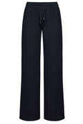 Off-White Drawstring Wide Leg Pants