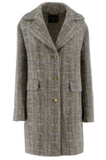 Ermanno Scervino Herringbone Single-Breasted Coat