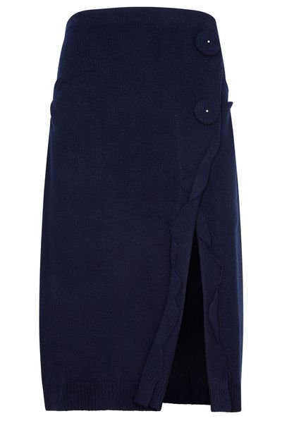 Prada Slit-Detailed Skirt