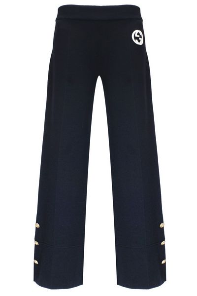 Gucci Logo Embroidered Trousers