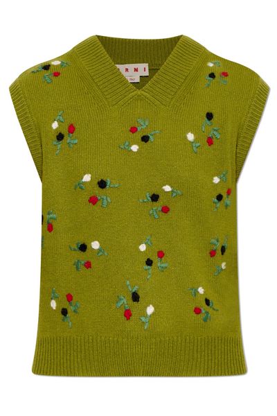 Marni Floral Knit Knitted Top