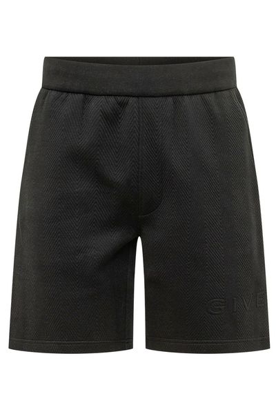 Givenchy Logo Herringbone Bermuda Shorts