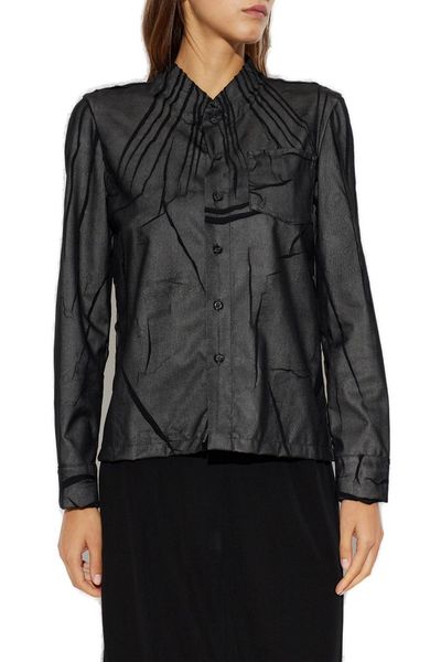 Maison Margiela Bonded Crease Long-Sleeve Shirt