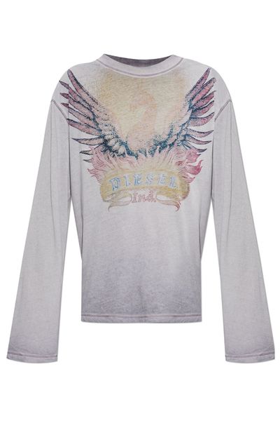 Diesel Thilary Long Sleeve Graphic T-Shirt