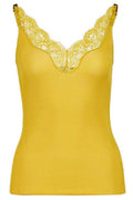 Saint Laurent Laced Ribbed Tank Top