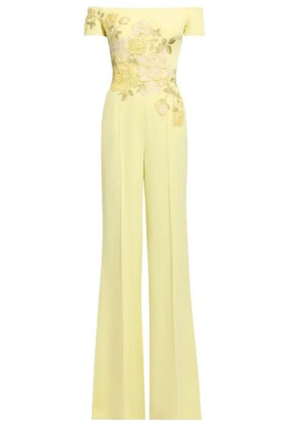 Elie Saab Embellished Cady Jumpsuit