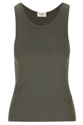 Saint Laurent Cassandre Ribbed Tank Top