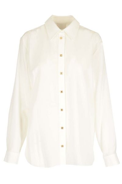 Givenchy Sheer Collared Button-Up Shirt