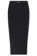 Off-White Logo Printed Midi Skirt